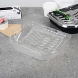 Handy Tek Clear Plastic Paint Tray Liner - Fits 120 qt Paint Tray / Pail Lid - 14" x 11 1/4" x 3" - 120 count box