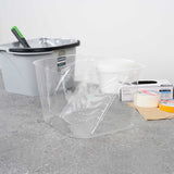 Handy Tek Clear Plastic Paint Pail Liner - Fits 3.5 gal Paint Pail - 15 1/2" x 12 1/4" x 9 1/4" - 120 count box