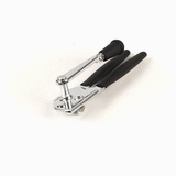 German Standard Black Stainless Steel Handheld Crank Can Opener - Magnetic Lid Lifter,Long Handles - 8 3/4" x 2 1/4" x 3 1/2" - 36 count box