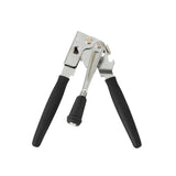 German Standard Black Stainless Steel Handheld Crank Can Opener - Magnetic Lid Lifter, Long Handles - 8 3/4" x 2 1/4" x 3 1/2" - 6 count box