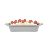Pastry Tek Gray Silicone Bread Loaf Pan - Non-Stick, with Handles - 9 1/4" x 5 1/2" x 2 1/4" - 10 count box