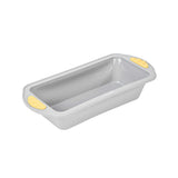Pastry Tek Gray Silicone Bread Loaf Pan - Non-Stick, with Handles - 9 1/4" x 5 1/2" x 2 1/4" - 40 count box
