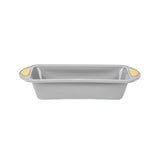 Pastry Tek Gray Silicone Bread Loaf Pan - Non-Stick, with Handles - 9 1/4" x 5 1/2" x 2 1/4" - 40 count box