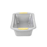 Pastry Tek Gray Silicone Bread Loaf Pan - Non-Stick, with Handles - 9 1/4" x 5 1/2" x 2 1/4" - 40 count box