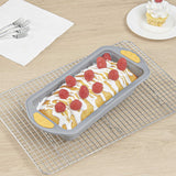 Pastry Tek Gray Silicone Bread Loaf Pan - Non-Stick, with Handles - 9 1/4" x 5 1/2" x 2 1/4" - 40 count box
