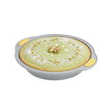 Pastry Tek Round Gray Silicone Cake Pan - Non-Stick, with Handles - 11 1/4" x 10 1/4" x 1 3/4" - 10 count box