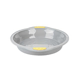 Pastry Tek Round Gray Silicone Cake Pan - Non-Stick, with Handles - 11 1/4" x 10 1/4" x 1 3/4" - 10 count box