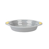 Pastry Tek Round Gray Silicone Cake Pan - Non-Stick, with Handles - 11 1/4" x 10 1/4" x 1 3/4" - 40 count box