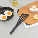 Met Lux Black Silicone High Temperature Slotted Turner / Spatula - 12 1/4" - 200 count box