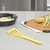 Met Lux Yellow Silicone High Temperature Slotted Turner / Spatula - 12 1/4" - 1 count box
