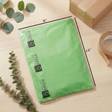 Green Dog Poop Bags – Folded Rolls 9" x 12" - Made in USA