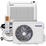 Pioneer® Quantum Ultra™ 12,000 BTU 24.6 SEER2 230V Floor/Low-Wall Mounted Console Ductless Mini-Split Air Conditioner Inverter Heat Pump Full Set